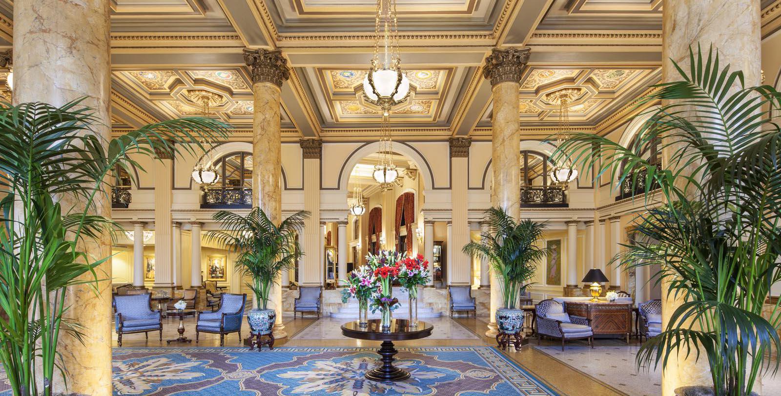Image of grand lobby The Willard InterContinental, Washington DC, 1847, Member of Historic Hotels of America, Hot Deals